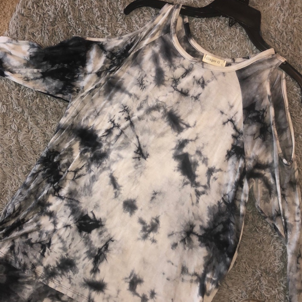 Long sleeve tie dye shirt